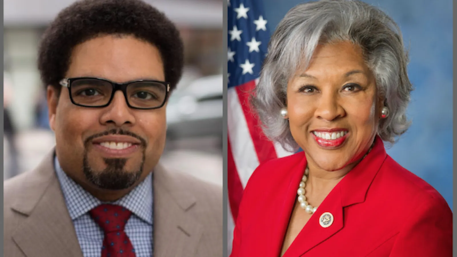 Darrick Hamilton and Joyce Beatty