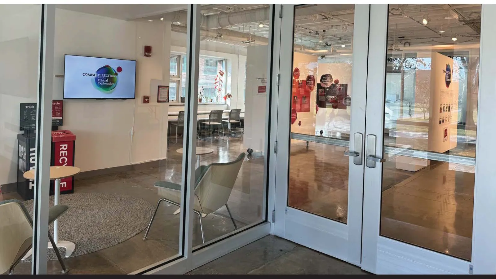entering the gallery