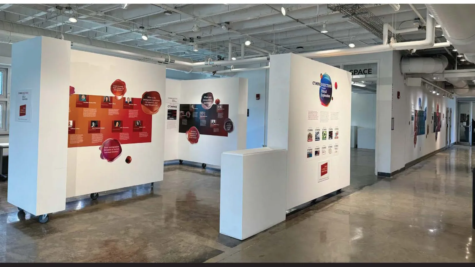 wide shot of the gallery