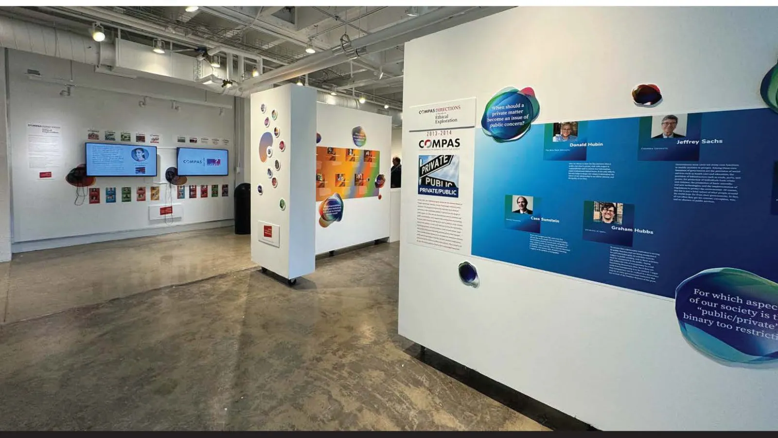 view from inside the gallery 