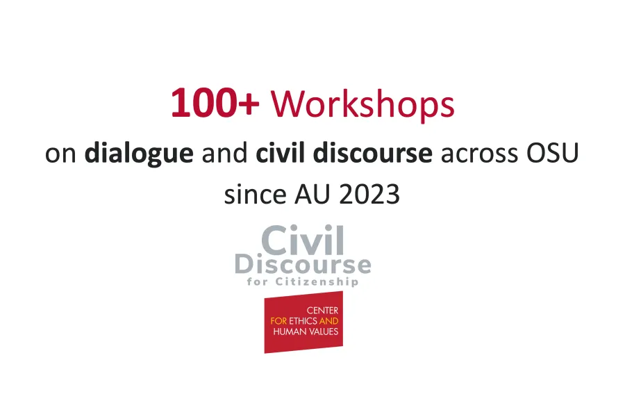 Over 100 workshops on civil discourse and dialogue at OSU since 2023